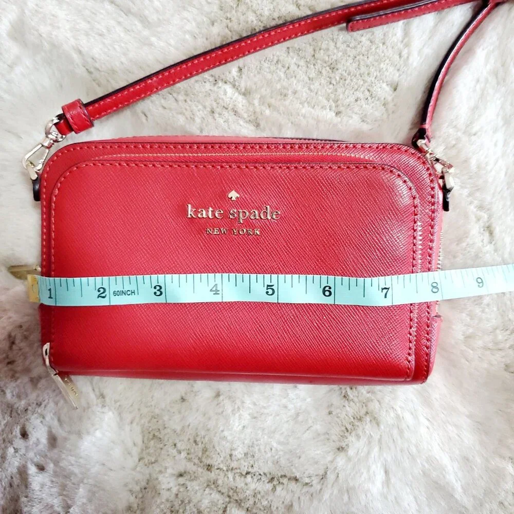 KATE SPADE STACI CROSSBODY SMALL/MINI RED BAG - Picture 4 of 11